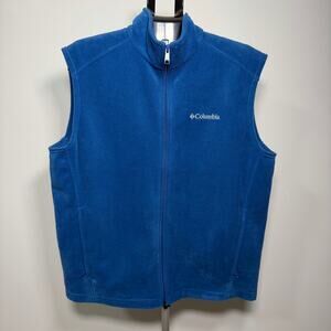 Columbia Men’s Steens Mountain Fleece Vest Blue Size Large